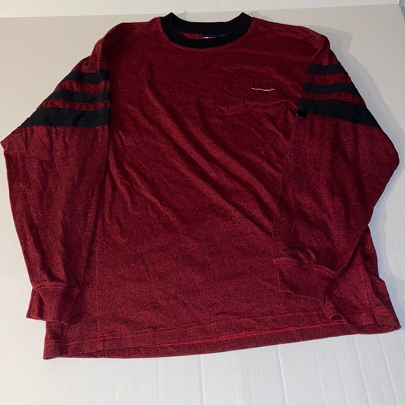 Bugle Boy Crewneck Men’s Large Red And Black Sweatshirt - Picture 1 of 5